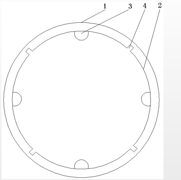 染色機(jī)用新型導(dǎo)布管結(jié)構(gòu)圖