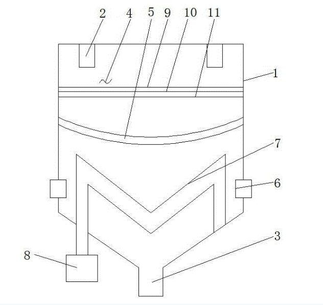 染色機(jī)用過濾型儲液槽結(jié)構(gòu)圖